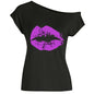 Women's Loose Shoulder Versatile Printed T-shirt