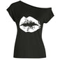 Women's Loose Shoulder Versatile Printed T-shirt