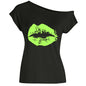 Women's Loose Shoulder Versatile Printed T-shirt